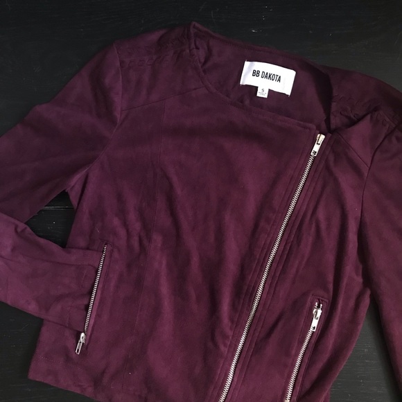 BB Dakota Jackets & Blazers - BB Dakota purple suede jacket